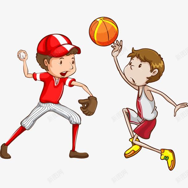 卡通运动员png免抠素材_新图网 https://ixintu.com 动画人物 卡通人物 运动 运动员