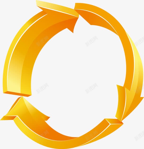 弧形箭头圆形png免抠素材_新图网 https://ixintu.com 弧形 弧形箭头 彩色 箭头