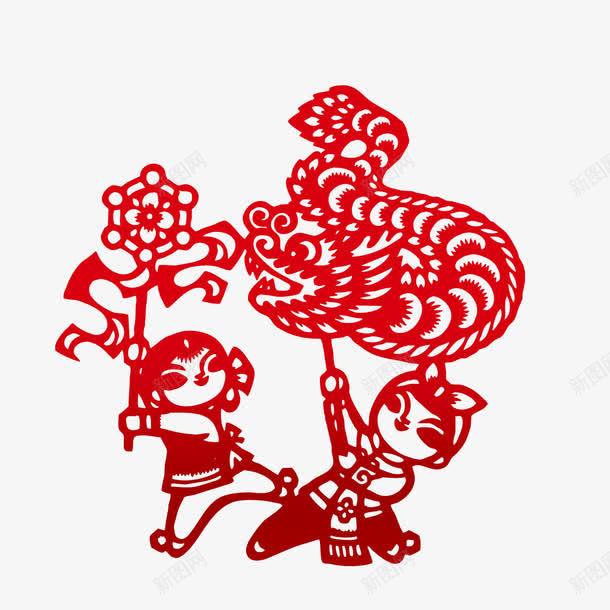 舞龙png免抠素材_新图网 https://ixintu.com 底纹 舞龙 花纹
