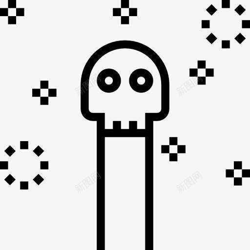 颅骨图标png_新图网 https://ixintu.com 万圣节 保健和医疗 医疗 危险 头骨 有毒 标志 死亡