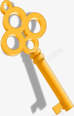 质感金钥匙png免抠素材_新图网 https://ixintu.com 插画 精美 质感 金属 金色 金色钥匙插画 钥匙