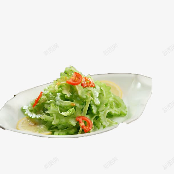 凉拌苦瓜png免抠素材_新图网 https://ixintu.com 产品实物 美食 苦瓜