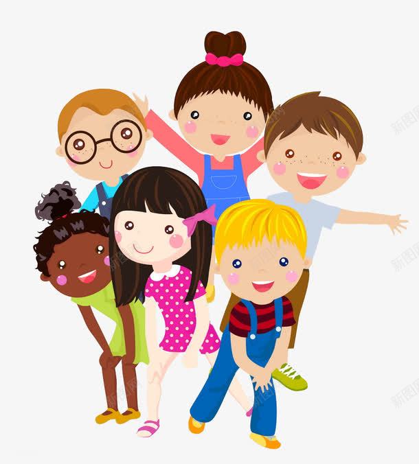正在拍照的六个卡通男孩女孩png免抠素材_新图网 https://ixintu.com 卡通 手绘 拍照 男孩女孩