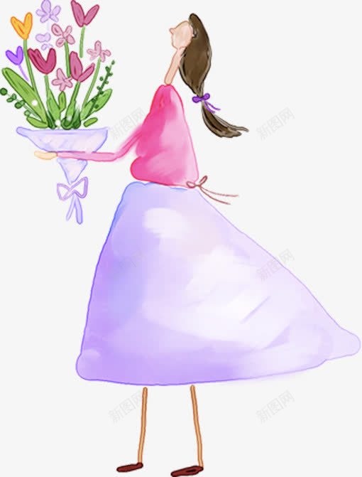 手绘素描人物png免抠素材_新图网 https://ixintu.com 人物 素描