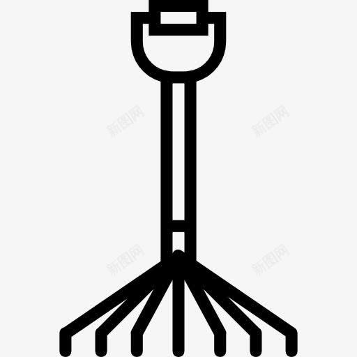 前图标png_新图网 https://ixintu.com 器皿 园艺 工具 干草叉 施工工具 耙