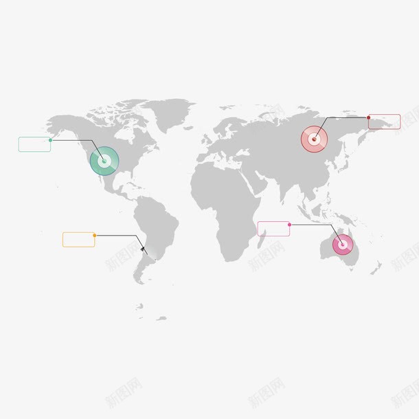 灰色商务地图分析png免抠素材_新图网 https://ixintu.com ppt 分析 商务 地图 定位 战略 灰色