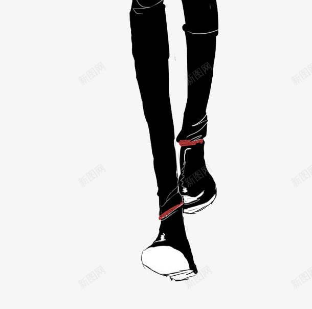 黑色帅气男生服装稿png免抠素材_新图网 https://ixintu.com 帅气男孩手绘