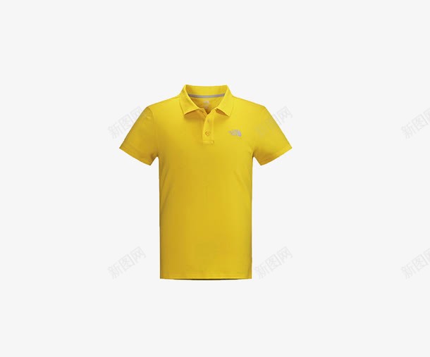 男款短袖png免抠素材_新图网 https://ixintu.com TheNorthFace 产品实物 北面 短袖 黄色