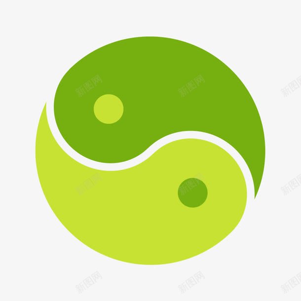 太极图案png免抠素材_新图网 https://ixintu.com 太极图案 扁平化太极
