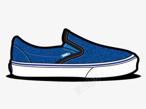 货车牛仔布鞋vansliponsshoesicons图标png_新图网 https://ixintu.com Denim Vans shoe 牛仔布 货车 鞋