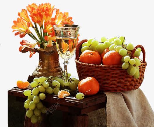 花朵香槟酒水果png免抠素材_新图网 https://ixintu.com 图片 水果 素材 花朵 香槟酒