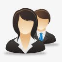 女商人男人coquetteiconsset图标png_新图网 https://ixintu.com businesswoman man 女商人 男人