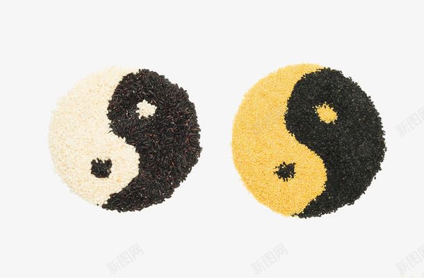 小米八卦图png免抠素材_新图网 https://ixintu.com 五谷杂粮 八卦 小米 小黄米 小黄米图片 形状 粮食 阴阳 黄色