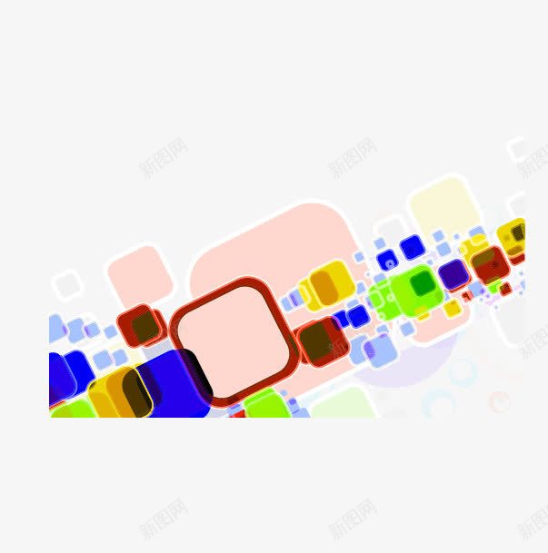 炫彩方形背景png免抠素材_新图网 https://ixintu.com 方形图片 炫彩 背景装饰 背景装饰图片 酷炫