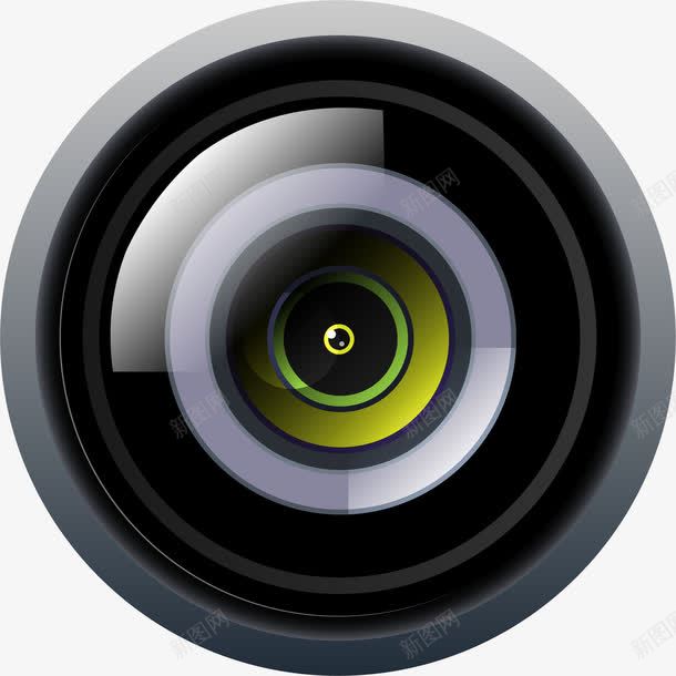 手绘镜头矢量图ai免抠素材_新图网 https://ixintu.com 手绘 科技 镜头 矢量图