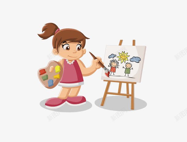 加载动画矢量图eps免抠素材_新图网 https://ixintu.com 人物 加载动画 女子 女孩 矢量小人 矢量图