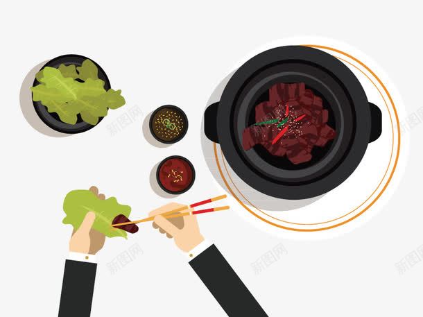 用餐png免抠素材_新图网 https://ixintu.com 俯拍美食 矢量美食 餐桌上的食物