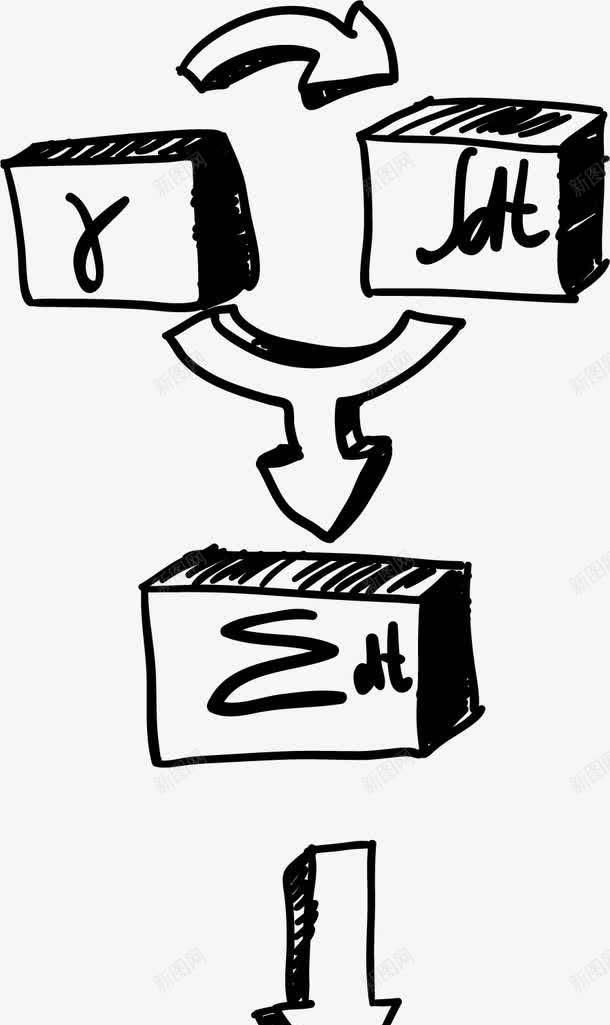 手绘统计图图标png_新图网 https://ixintu.com 手绘 数据分析 统计图