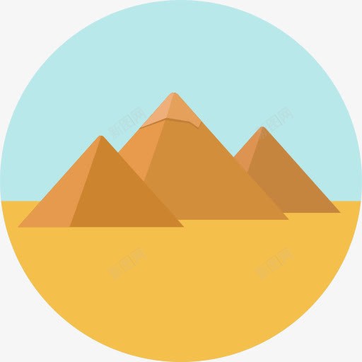 金字塔图标png_新图网 https://ixintu.com 古老的非洲建筑 古迹 埃及金字塔 工程 旅游 标志性建筑