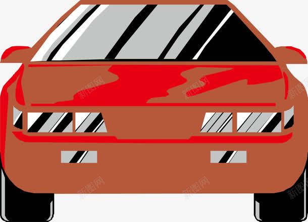 卡通红色汽车png免抠素材_新图网 https://ixintu.com 卡通 卡通车 汽车 汽车租车 矢量汽车 租车 红色 货车 车子 轿车