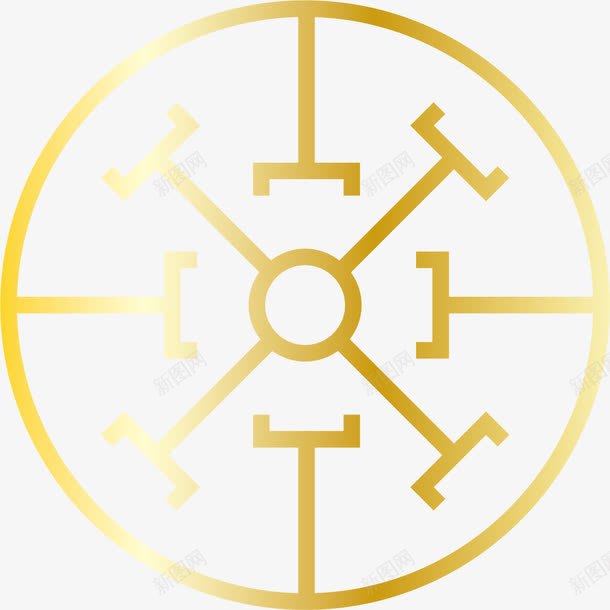 金色卡通扁平风格准星png免抠素材_新图网 https://ixintu.com 卡通 卡通准星 扁平风格 枪械准星 瞄准 金色 金色准星