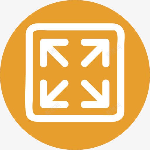 全屏图标png_新图网 https://ixintu.com 全屏 多媒体选项 定位 扩展 接口 用户界面 箭头方向