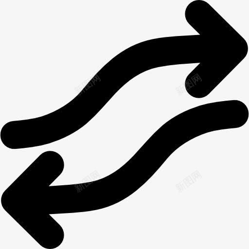 两个相反的箭头图标png_新图网 https://ixintu.com 两侧面 相反 箭