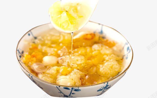 银耳莲子滋补羹png免抠素材_新图网 https://ixintu.com 养生汤羹 季节滋补 润肺养身 进补