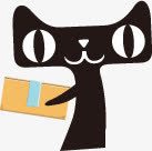 黑色卡通天猫人偶图标png_新图网 https://ixintu.com 卡通 黑色