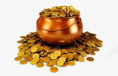 一坛金币png免抠素材_新图网 https://ixintu.com 一坛 硬币 财富 金币 钱财