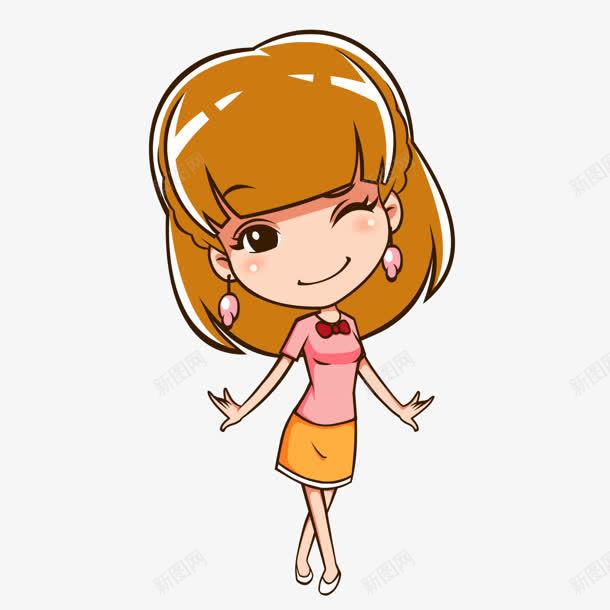 优美卡通女孩png免抠素材_新图网 https://ixintu.com 优美 卡通 女孩