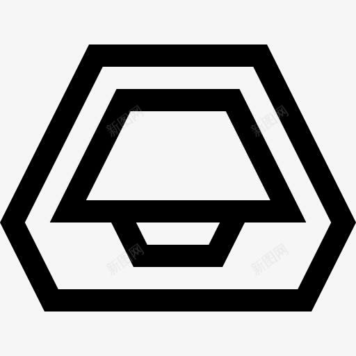 收件箱图标png_新图网 https://ixintu.com 办公材料 发件箱 工作 工具 托盘