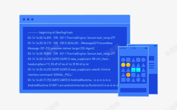 手机端电脑端网页png免抠素材_新图网 https://ixintu.com 手机 电脑 网页