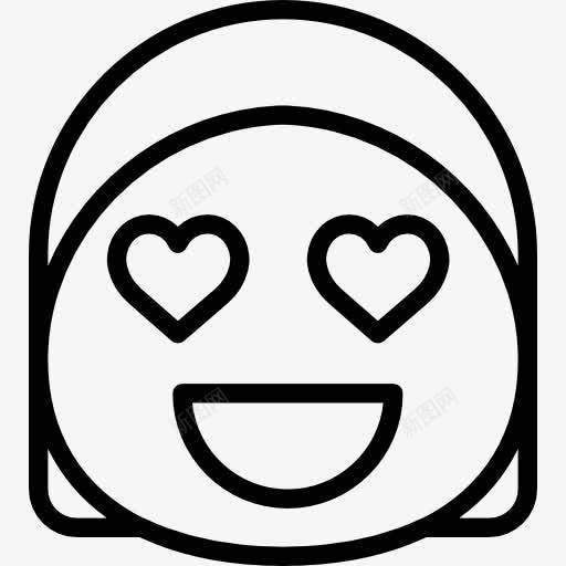 爱图标png_新图网 https://ixintu.com 圆的脸 女孩 平方 微笑 接口 爱情 爱没有距离 表情 表情符号