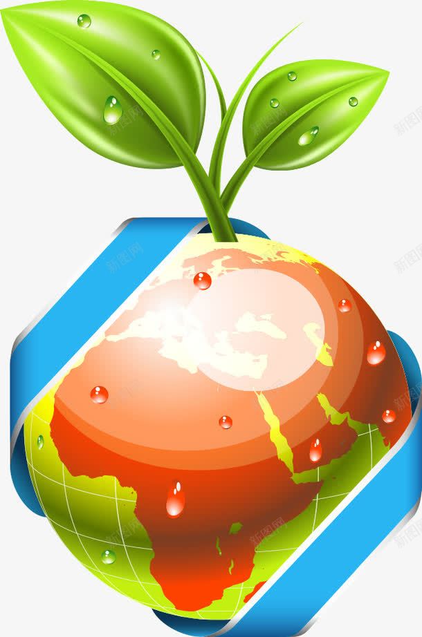 地球绿色环保png免抠素材_新图网 https://ixintu.com 叶子 树叶 环保 绿叶 绿色环保