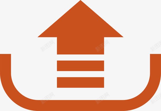 咖啡色简约向上箭头png免抠素材_新图网 https://ixintu.com 免抠PNG 向上 咖啡色 图形 符号 简约 箭头 装饰图案