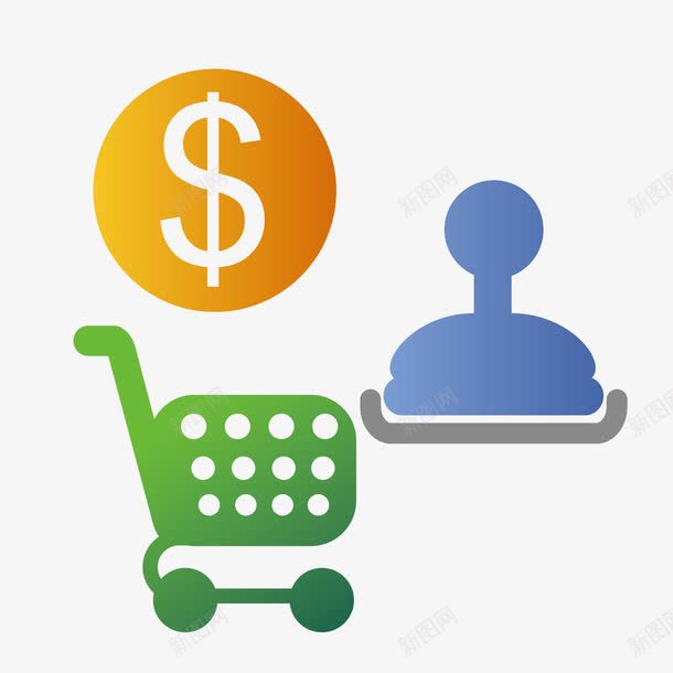 金钱购物车晚餐矢量图ai免抠素材_新图网 https://ixintu.com 晚餐 美元 购物车 金钱 钱 矢量图