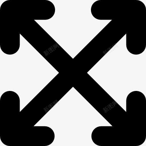 四移动箭头图标png_新图网 https://ixintu.com 分组 四 扩展 移动 箭头按钮