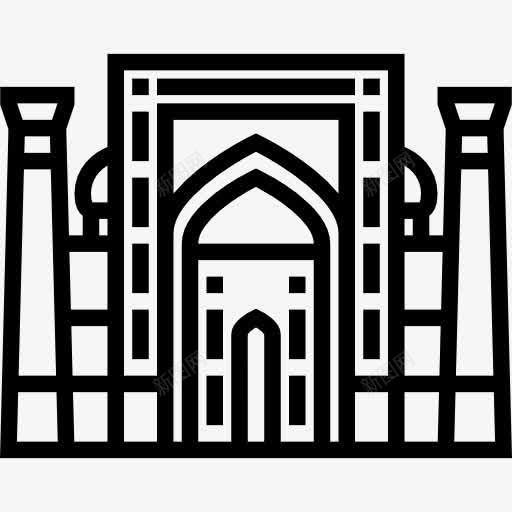 谢尔多尔伊斯兰图标png_新图网 https://ixintu.com 古迹 地标 建筑 谢尔多尔重心