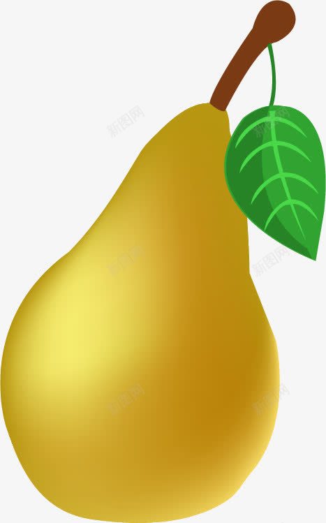 卡通梨矢量图ai免抠素材_新图网 https://ixintu.com 卡通 可爱 平面设计 手绘 插画 梨 水果 矢量图
