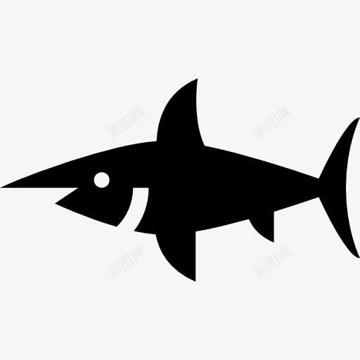 剑鱼图标png_新图网 https://ixintu.com 动物 水族馆 水生生物 海洋生物 鱼