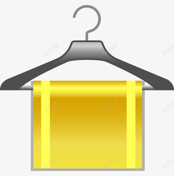 洗浴洗漱用品家居黄色毛巾png免抠素材_新图网 https://ixintu.com 家居 洗浴 洗漱用品