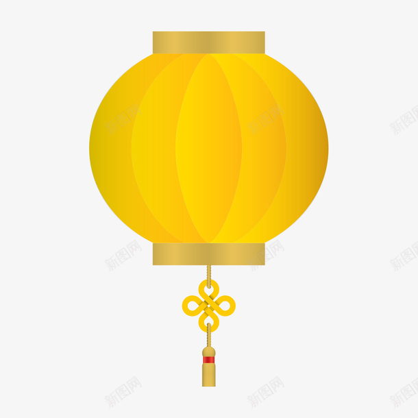 黄色灯笼png免抠素材_新图网 https://ixintu.com 灯笼 矢量装饰 装饰 装饰画 黄色