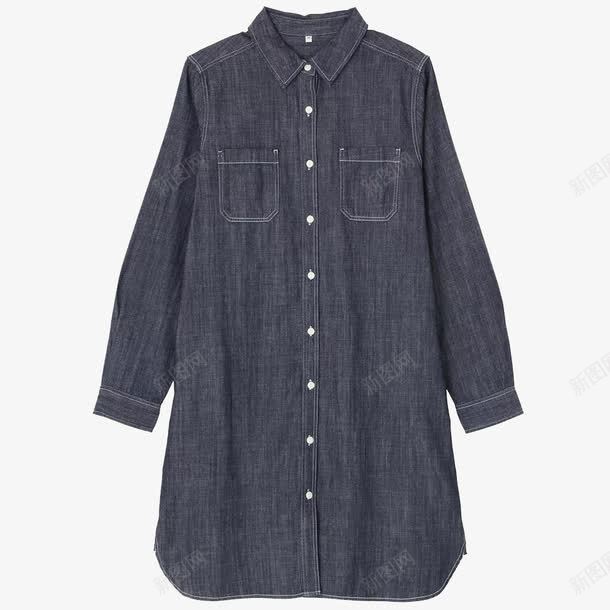 长衬衫png免抠素材_新图网 https://ixintu.com 无印良品 牛仔 连衣裙