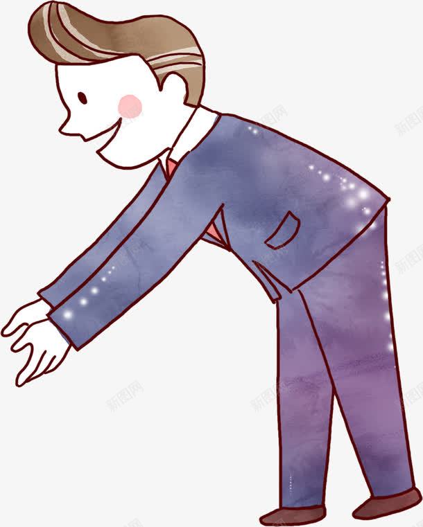 手绘伸手人物职业png免抠素材_新图网 https://ixintu.com 人物 伸手 职业