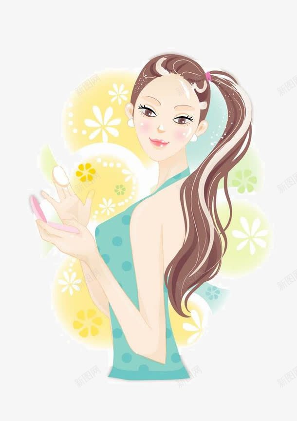 美女长发png免抠素材_新图网 https://ixintu.com 漂亮 美女 美背 长发
