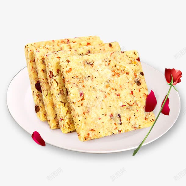 点心白色盘子玫瑰花png免抠素材_新图网 https://ixintu.com 点心 玫瑰花 白色盘子