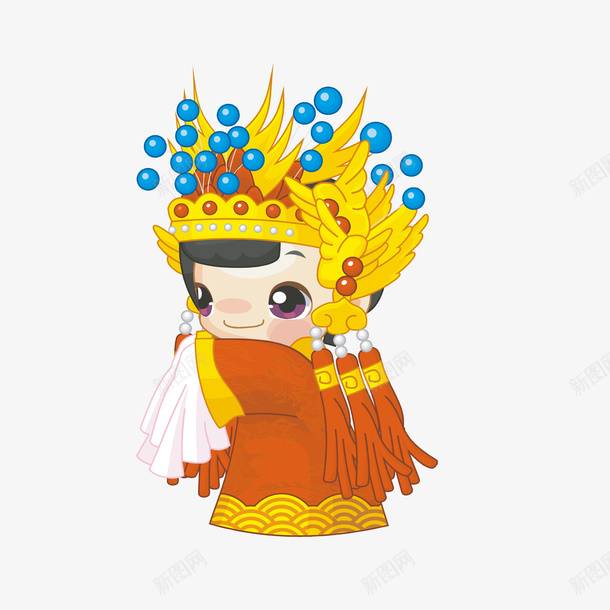 卡通新娘矢量图eps免抠素材_新图网 https://ixintu.com PNG图 PNG图下载 中式新娘 创意卡通 卡通 卡通插图 古代新娘 插图 新娘 矢量图
