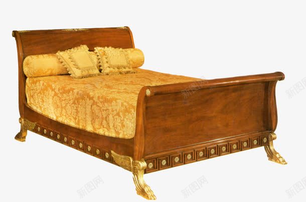 复古家具png免抠素材_新图网 https://ixintu.com 复古家具 家具 床 抱枕