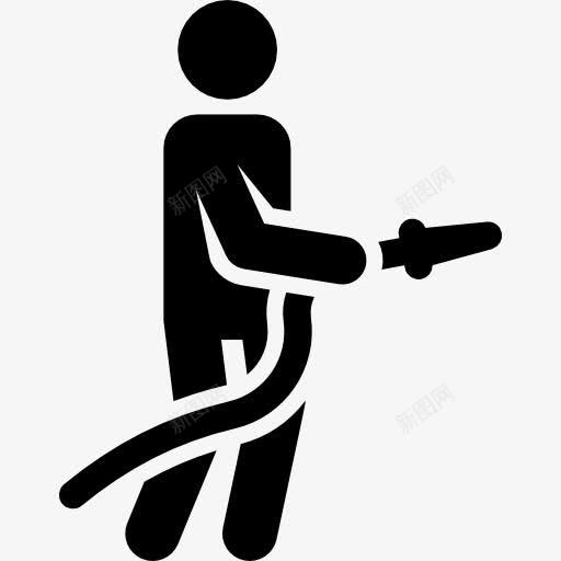 软管图标png_新图网 https://ixintu.com humanpictos 人 园艺 工作 浇水 职业 职业和工作 软管